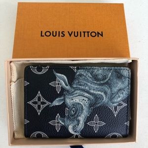 Louis Vuitton Chapman Rhino Blue Pocket Wallet